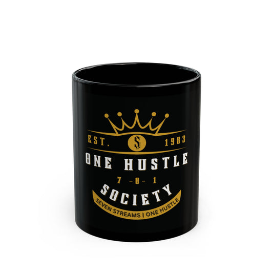 ☕ One Hustle Society Mug – Morning Grind Edition ☕