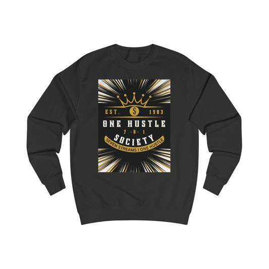 🔥 One Hustle Society Crewneck – 701H Edition 🔥