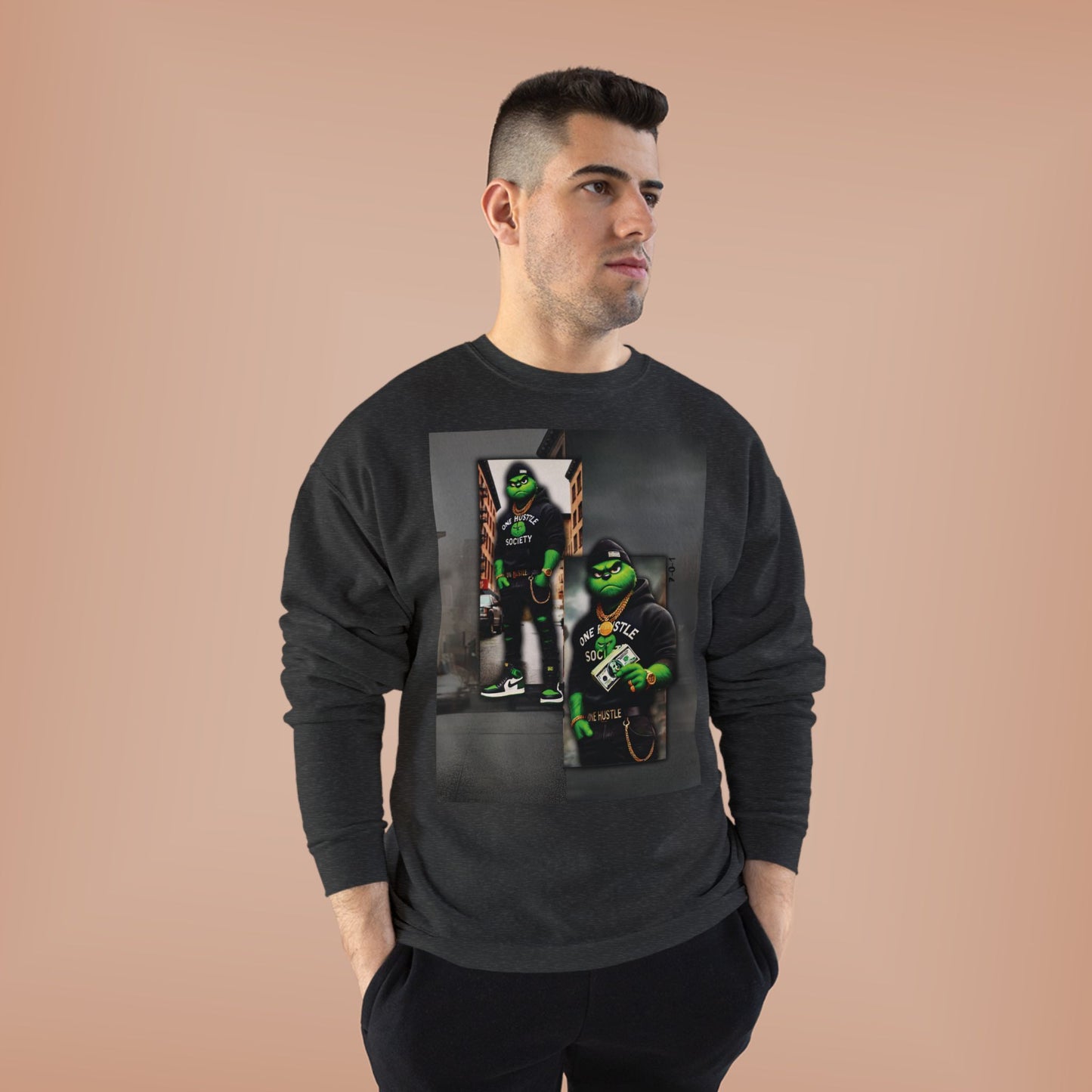 One Hustle Society – Stack or Starve Unisex EcoSmart® Crewneck Sweatshirt