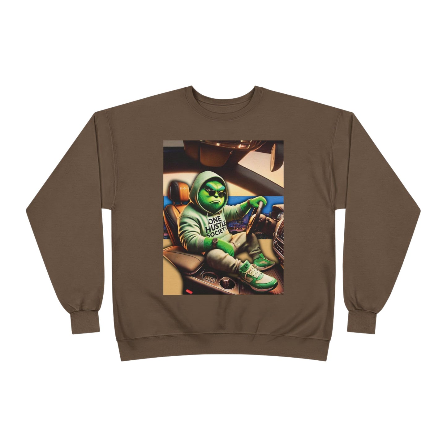 One Hustle Society – Driven Unisex EcoSmart® Crewneck Sweatshirt